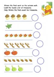 English Worksheet: winnie the pooh and his  autumn treasures