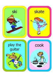 ACTION PICTURE FLASHCARDS