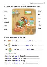 Prepositions and furniture