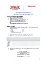 English Worksheet: Complicated by Avril Avigne