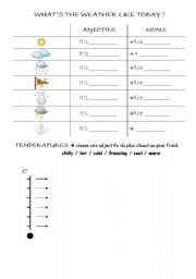English Worksheet: Whats the weather like today?