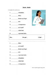 English Worksheet: doctor, doctor