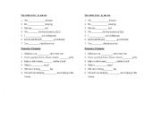 English Worksheet: Possessive and Verb be