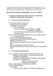 English Worksheet: How to learn a foreign language?