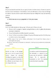 English Worksheet: the character of the jew in English Literature lesson plan part 7