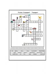 Picture Crossword - Transport