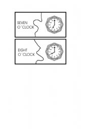 English worksheet: the hours