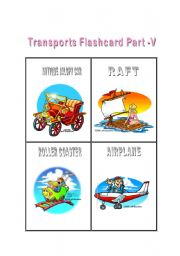 English Worksheet: Transport - Flashcard Part - 5