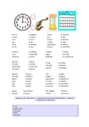 English Worksheet: time