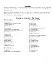 English Worksheet: Bic Runga Song