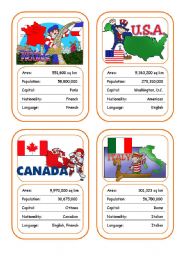 Countries Card Game (Part 1 out of 4)