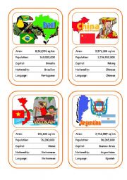 Countries Card Game (Part 5 - additional)