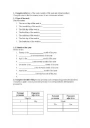 English Worksheet: to be and to have got