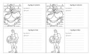 English Worksheet: my life as a hero / princess