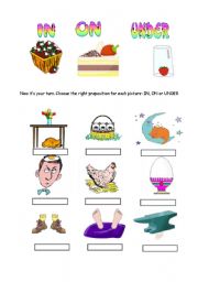 Prepositions: IN - ON - UNDER