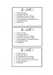 English Worksheet: Its ok