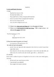 English worksheet: passive