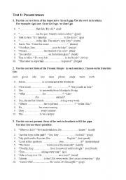 English Worksheet: Present Simple Vs. Present Continuous