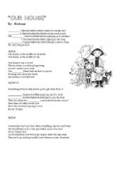 English Worksheet: Our House