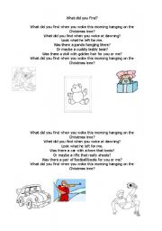 English Worksheet: What did you find?