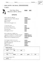 Listening skills, filling in lyrics,…: English ESL worksheets pdf & doc