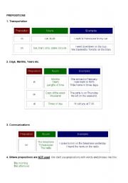 English Worksheet: PREPOSITIONS