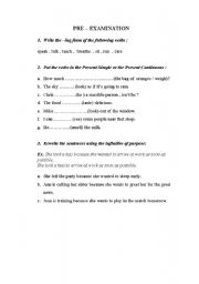 English worksheet: Sample Test for Elementary Students