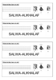 English Worksheet: have to