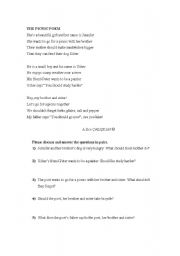 English Worksheet: the lesson plan for teaching the modal verb should-part 2