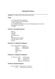 English worksheet: Directions