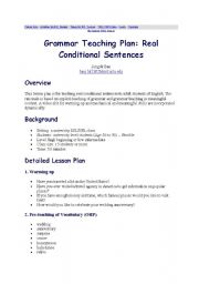 English worksheet: if clauses type 1