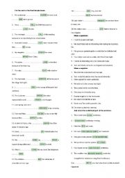 English Worksheet: exercises on Past simple and past continuous