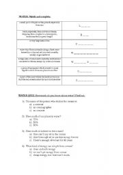 English Worksheet: water related words 