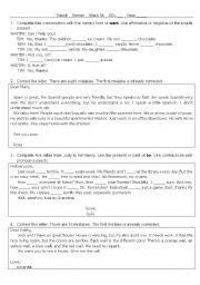 English worksheet: Simple Past & Present Perfect