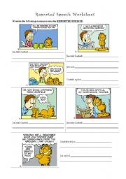 Garfield and Reported Speech