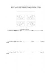 English worksheet: flags of the englih speaking countries