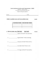 English worksheet: test