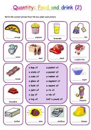 Quantity: Food and drink (2)