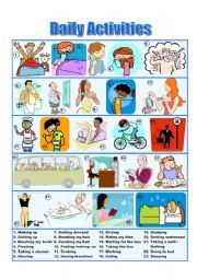 Daily Activities - Picture Dictionary