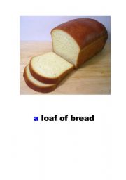 English Worksheet: food-bread
