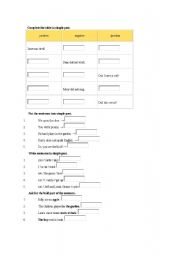 English worksheet: grammar