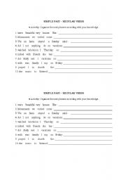 English Worksheet: Simple Past - Regular verbs