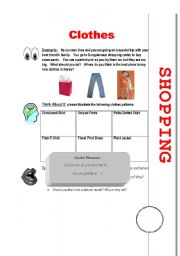 English Worksheet: Clothes