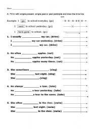 English Worksheet: Simple present, simple past or present perfect