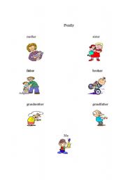 English Worksheet: Family vocabulary