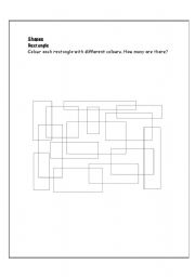 English worksheet: Rectangle