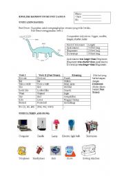 English Worksheet: Dinosaurs and Inventions