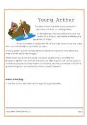 English Worksheet: Young Arthur