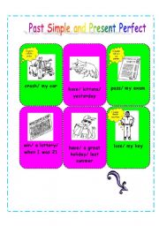 English Worksheet: Present perfect-past simple