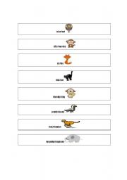 English worksheet: Animal Adjectives